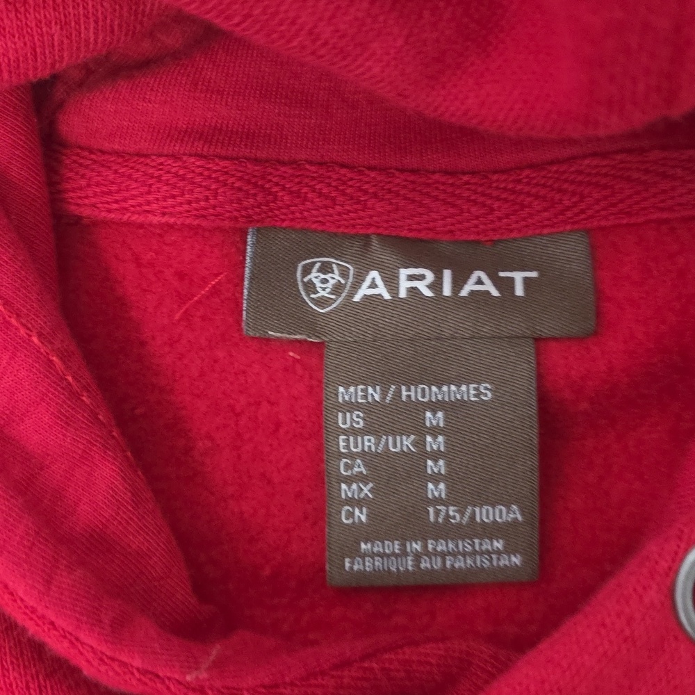 Ariat Men's Bold Red Hoodie - Picture 2 of 7